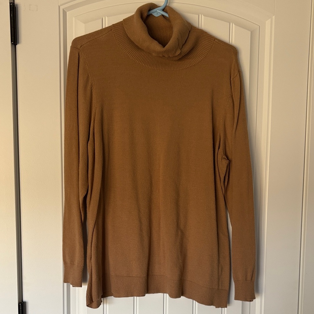 Love Elle Women's Tan Turtleneck Sweater